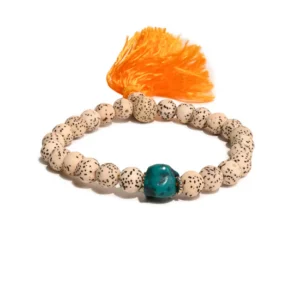 Tibetan Lotus Seed Turquoise Lama Bracelet