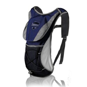 RhinoKraft Ultralight Hydration Pack for Outdoor Adventures - Lightweight, Easy-to-Use, and Secure Front Compartment - Stay Hydrated and Hassle-Free! RK-HYD-T-BLU