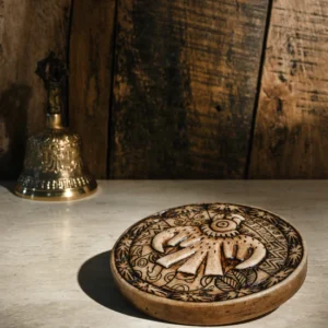 Andean Symbology Tile - Condor - Round